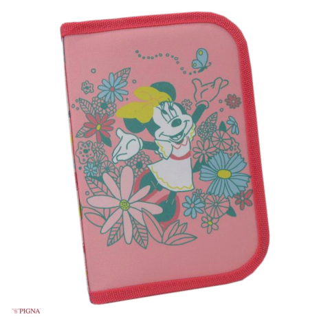 Penare scolare - Penar Pigna Minnie, din poliester, neechipat 1 fermoar 2 extensii mouse blossom