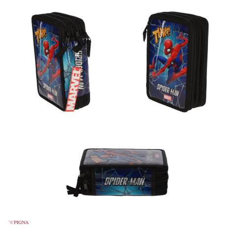 Penar Pigna Spider-Man, din textil, neechipat 3 fermoare, albastru, 20x13 mm [3]