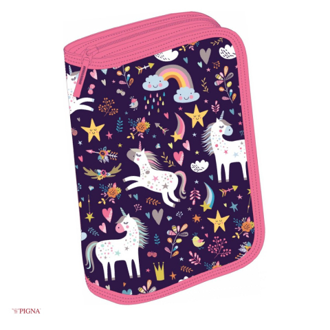 Penare scolare - Penar Pigna Unicorn, echipat 31 piese 1 fermoar 2 extensii 2