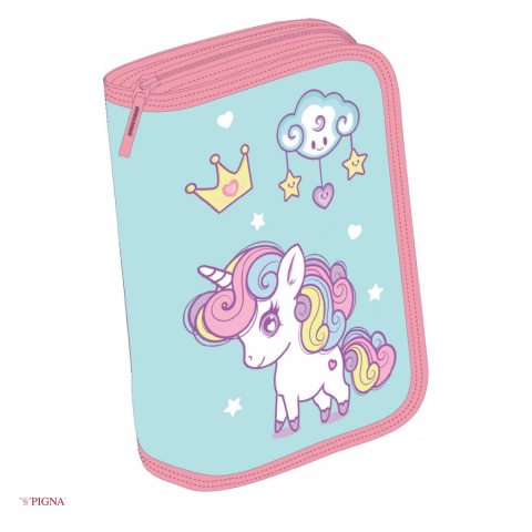 Penare scolare - Penar Pigna Unicorn, echipat 31 piese 1 fermoar 2 extensii