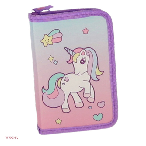 Organizare si arhivare - Penar Pigna Unicorn, echipat 31 piese 1 fermoar 2 extensii, roz