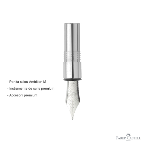 Penita stilou Faber-Castell Ambition, marime M, accesoriu de scris premium pentru stilouri [1]