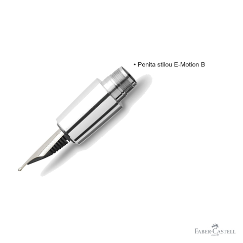 Penita stilou Faber-Castell E-Motion, varf B, pentru stilouri premium de birou [2]