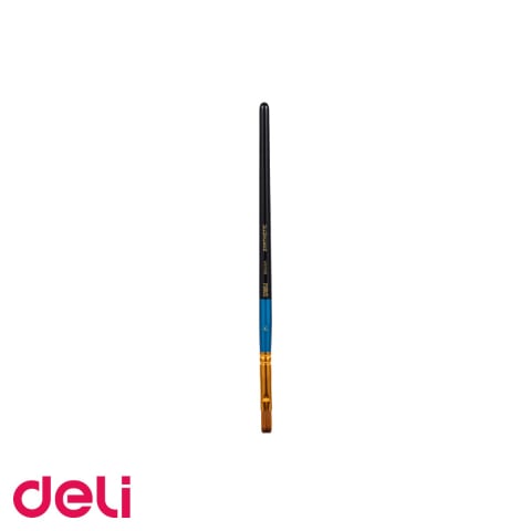 Acuarele, pensule si blocuri de desen - Pensula cu varf tesit Deli No. 7, par nailon moale, pentru pictura si desen artistic