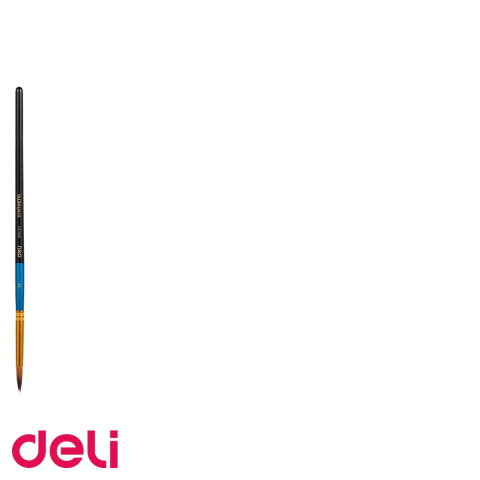 Pensula nr. 3 varf rotund Deli, par nailon moale, pentru pictura si desen [2]