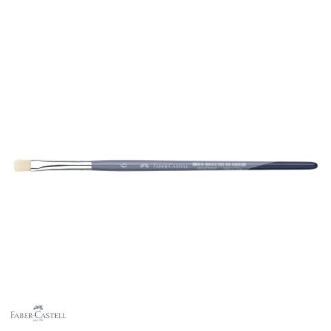 Pensula nr. 6 varf tesit Faber-Castell Creative Studio, par sintetic moale, pentru acuarela si culori solubile in apa [3]