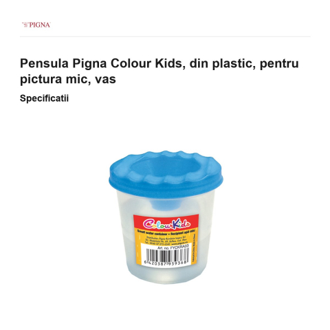 Vas Pigna Colour Kids, din plastic, pentru pictura mic [2]