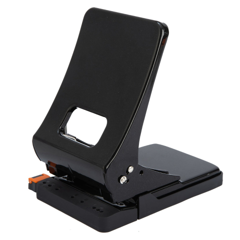 Perforator 45 coli E0143 negru, metalic, cu tehnologie patentata Efortless pentru reducerea efortului, distanta 80 mm, 860g [1]