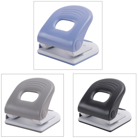 Perforator metalic 40 coli E0120, diametru 6mm, distanta 80 mm, pentru birou si arhivare, culoare asortata [1]