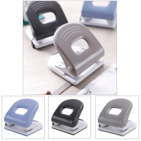 Perforator metalic 40 coli E0120, diametru 6mm, distanta 80 mm, pentru birou si arhivare, culoare asortata [4]