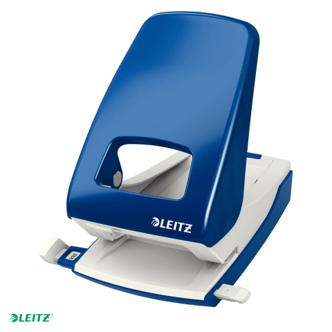 Tehnica de birou - Perforator metalic Leitz 5138 NeXXt Series, perforare 40 coli, pentru documente perforate, albastru