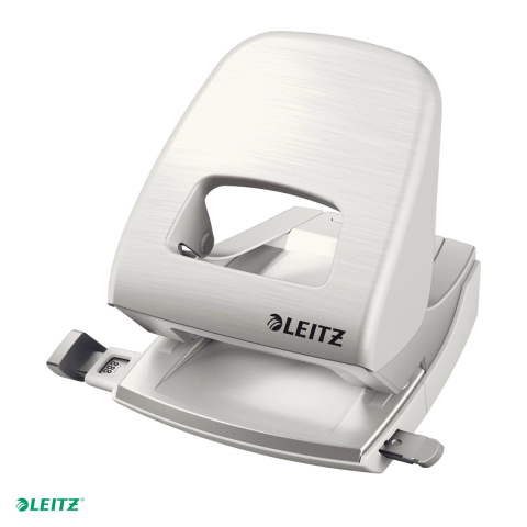 Tehnica de birou - Perforator metalic Leitz Style 5006 NeXXt Series, perforare 30 coli, pentru documente perforate, alb Arctic