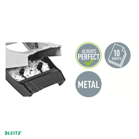 Perforator metalic Leitz WOW 5060 MINI NeXXt Series, perforare 10 coli, alb [4]