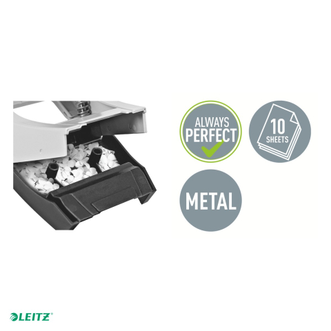 Perforator metalic Leitz WOW 5060 MINI NeXXt Series, perforare 10 coli, galben [4]