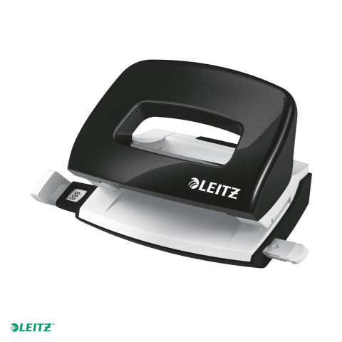 Perforatoare de birou - Perforator metalic Leitz WOW 5060 MINI NeXXt Series, perforare 10 coli, negru