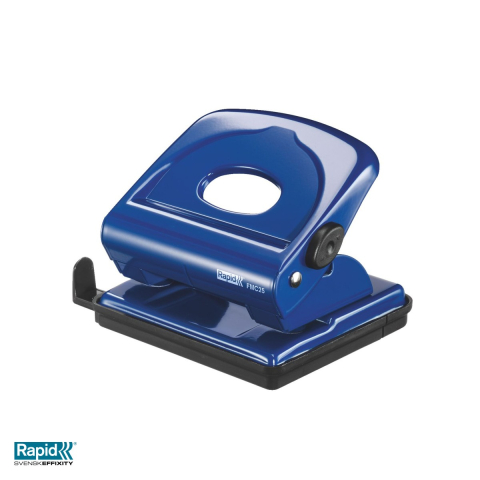 Perforator metalic Rapid FMC25, 25 coli, 57x115x12 mm, albastru [3]