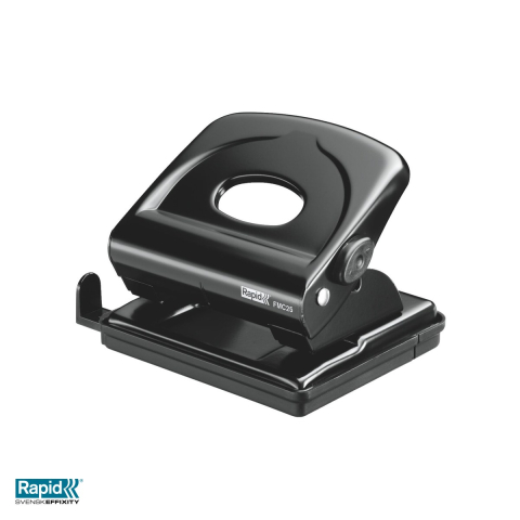 Perforator metalic Rapid FMC25, 25 coli, 57x115x12 mm, negru [3]