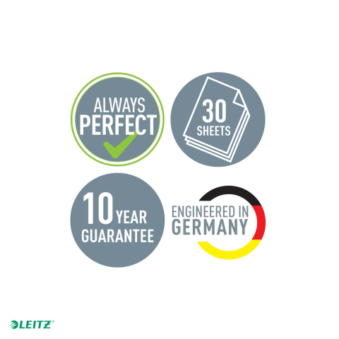 Perforator plastic Leitz Cosy 5004, pentru documente perforate, perforare 30 coli, gri Antracit [5]