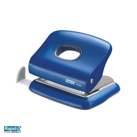 Perforator Rapid FC20, 20 coli, 91x55x112 mm, albastru [3]