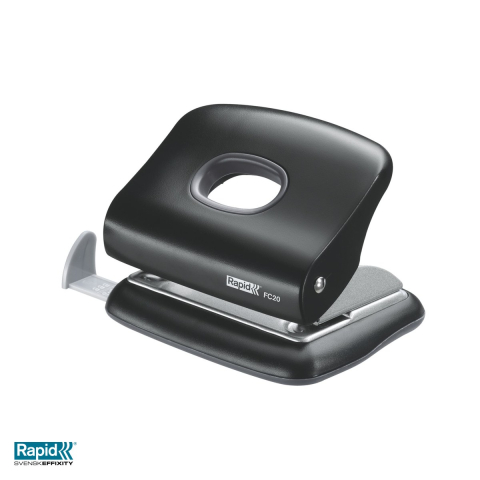 Perforator Rapid FC20, 20 coli, 91x55x112 mm, negru [3]