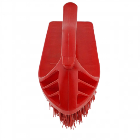 Perie cu maner, pentru curatenie, lungime 135 mm, din plastic, rosie [3]