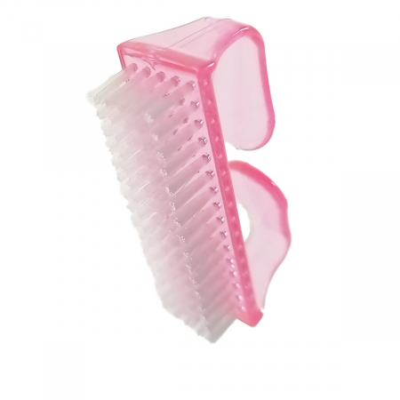 Casnice - Perie cu maner, pentru unghii, J29-V23 00102, lungime 80mm, in blister, roz