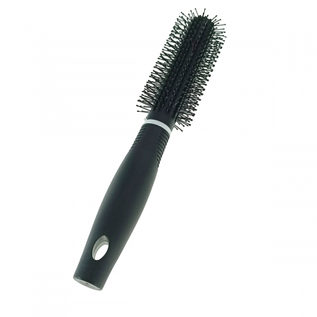 Perie de par rotunda V1, cu perii tip ac gamalie, lungime 225 mm, diametru 45 mm, neagra [4]