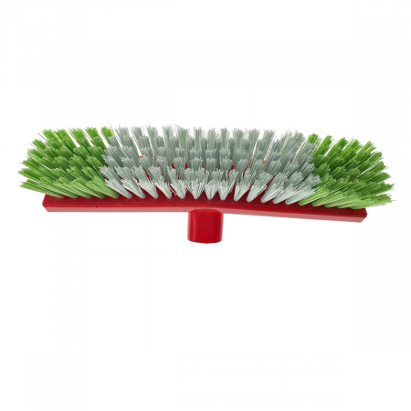 Articole curatenie - Perie pentru covoare cu filet pentru coada, lungime 260mm, verde cu alb