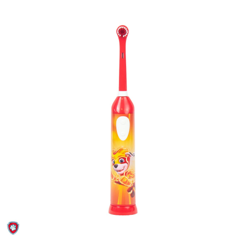 Periute de dinti electrice - Periuta de dinti electrica Paw Patrol Kids Oscillating Kosmo, IPX4, 2 x baterie AAA, cu 3 capete interschimbabile, 6000 oscilatii pe minut, Rosie
