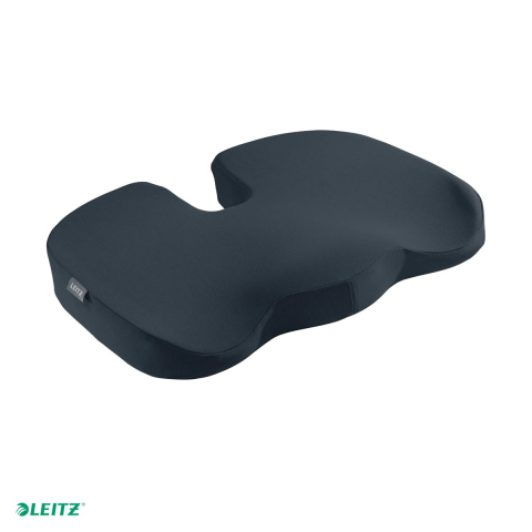 Birou & Ergonomie - Pernuta ergonomica pentru scaun Leitz Cosy, din spuma cu memorie, husa lavabila, 355 x 75 x 455 mm, gri antracit