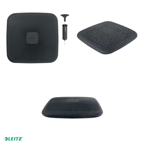 Pernuta ergonomica pentru scaun Leitz Ergo, gonflabila, 55 x 360 x 360 mm, gri carbune [3]