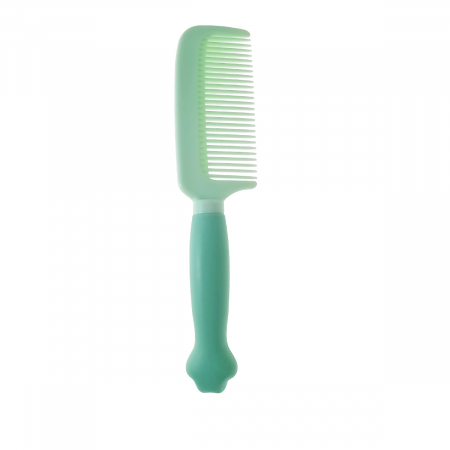 Pieptan cu maner figurina, din plastic moale, pentru copii, G39-V21 60247, verde [1]