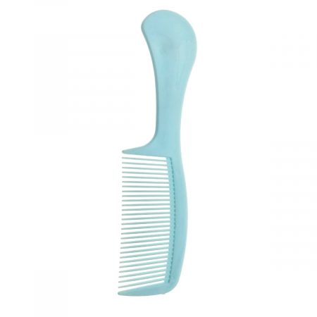 Casnice - Pieptan cu maner, pentru coafare si ingrijirea parului, lungime 21.5 cm, Fashion dinozaur, 30 dinti rotunjiti, albastru
