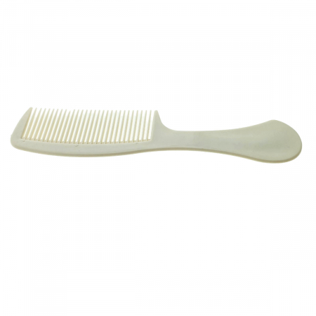 Pieptan cu maner, pentru coafare si ingrijirea parului, lungime 21.5 cm, Fashion dinozaur, 30 dinti rotunjiti, bej [2]