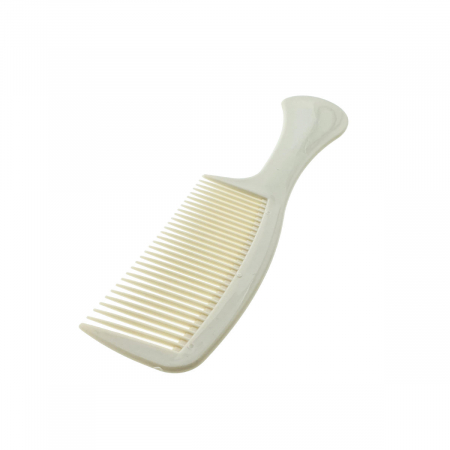 Pieptan cu maner, pentru coafare si ingrijirea parului, lungime 21.5 cm, Fashion dinozaur, 30 dinti rotunjiti, bej [1]