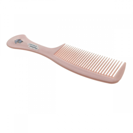 Pieptan cu maner, pentru coafare si ingrijirea parului, lungime 21.5 cm, Fashion dinozaur, 30 dinti rotunjiti, roz [1]