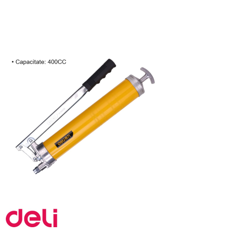 Pistol de gresare Deli, 400cc, cap din aliaj de aluminiu turnat sub presiune, presiune maxima 6000 psi, pentru masini si utilaje [2]