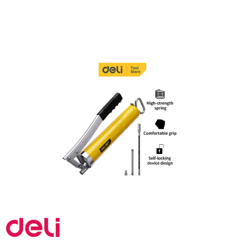 Pistol de gresare Deli, 400cc, cap din aliaj de aluminiu turnat sub presiune, presiune maxima 6000 psi, pentru masini si utilaje [3]