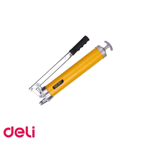 Unelte de ungere si lubrifiere - Pistol de gresare Deli, 400cc, cap din aliaj de aluminiu turnat sub presiune, presiune maxima 6000 psi, pentru masini si utilaje