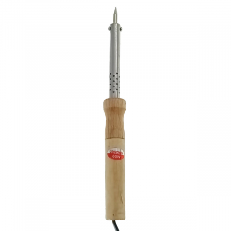 Pistol de lipit tip letcon, 60W, cu maner de lemn, cablu 120cm [2]