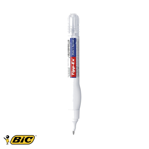 Birotica papetarie - Pix corector Bic Tipp-Ex Shake & Squeeze, varf metalic 2.5 mm, uscare rapida, 8 ml, pentru birou si scoala