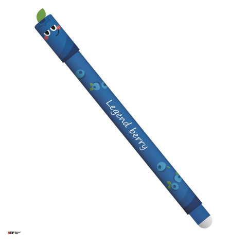Rollere - Pix cu gel Eberhard Faber Fruity Erase it!, varf de 0,7 mm, Afina, cu cerneala albastra, se poate sterge