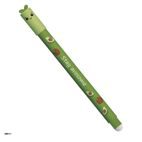Rollere - Pix cu gel Eberhard Faber Fruity Erase it!, varf de 0,7 mm, Avocado, cu cerneala albastra, se poate sterge