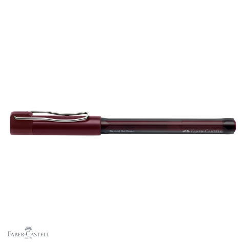 Pix cu gel Faber-Castell Beyond 1.0mm, cerneala rosie rezistenta, reincarcabil, din plastic reciclat [3]