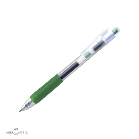 Pixuri - Pix cu gel Faber-Castell Fast Gel 0.7mm, uscare rapida, scriere usoara, verde