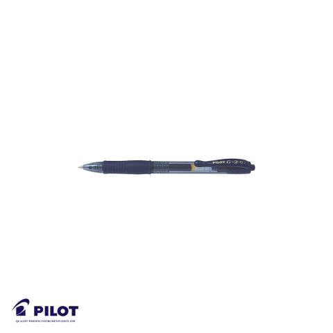Pixuri - Pix cu gel retractabil Pilot G2, varf 0.7mm, cerneala albastru inchis, grip ergonomic