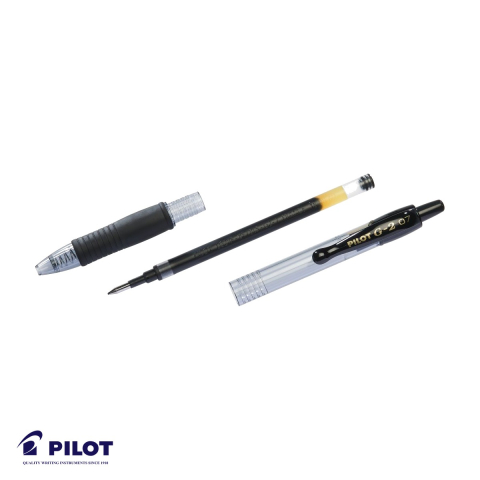 Pix cu gel retractabil Pilot G2, varf 0.7mm, cerneala neagra, grip ergonomic [3]
