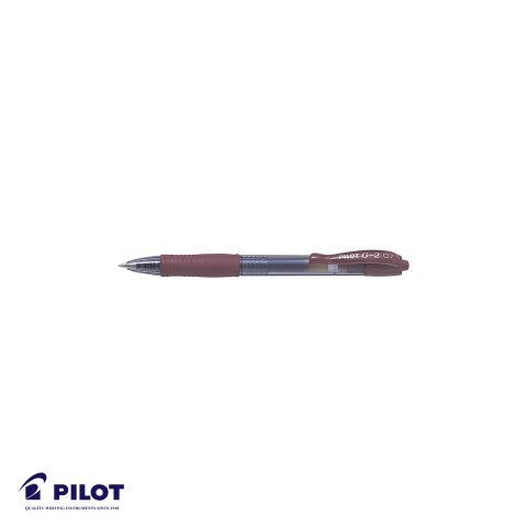 Pixuri - Pix cu gel retractabil Pilot G2, varf 0.7mm, cerneala rosie, grip ergonomic