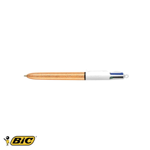 Pix cu mecanism 4 culori Bic Party, corp auriu cu efect de gheata, scriere 1.0 mm [3]