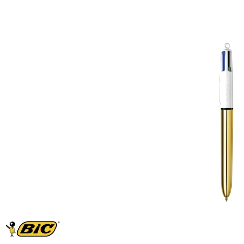 Pix cu mecanism 4 culori Bic Shine, varf 1mm, design lucios, pentru birou si scoala [4]